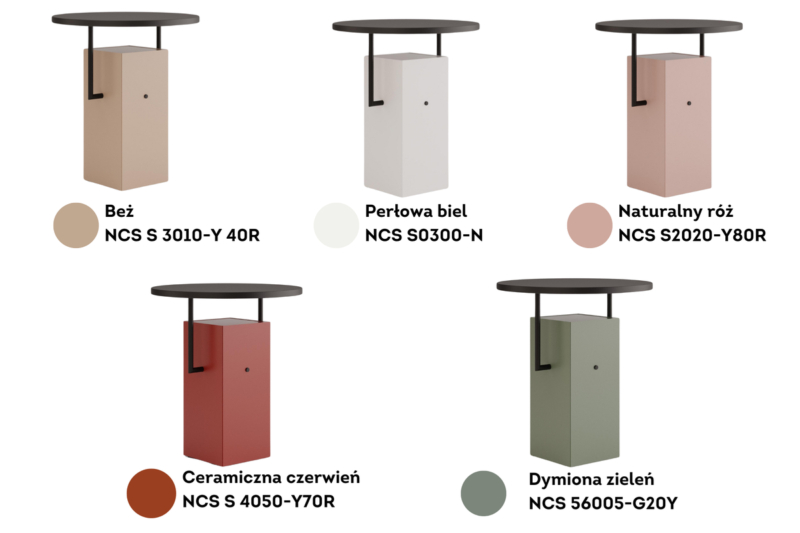 AROCCO-sohvapöytä mustalla sormenjälkiä estävällä pinnalla