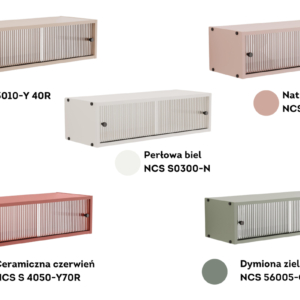 Seinäkappi sauma Arrocco sormenjälkikestävällä lasilla