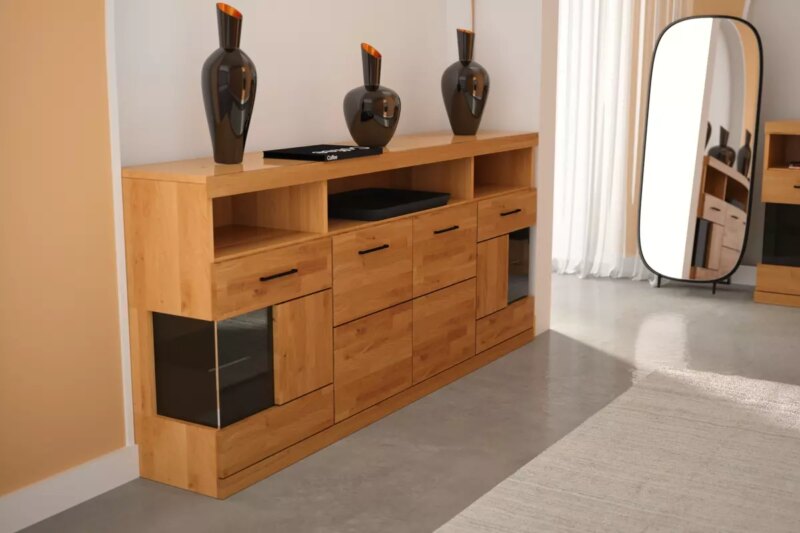 Tammi puusta valmistettu lipasto RARO 20