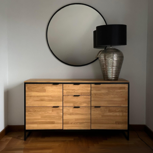 komoda-industrialna Tammi puusta valmistettu KONGO LOFT 03 komero