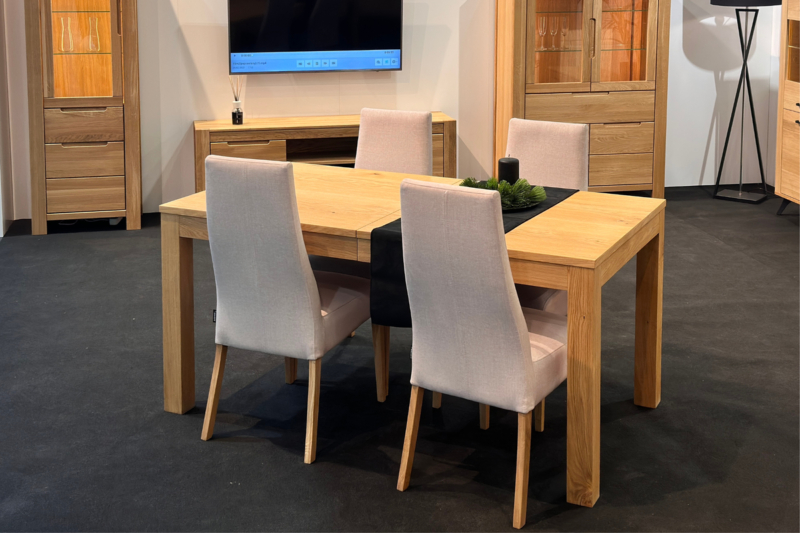 napoli-stol Pidennettävä tammeen tehty ruokapöytä NAPOLI