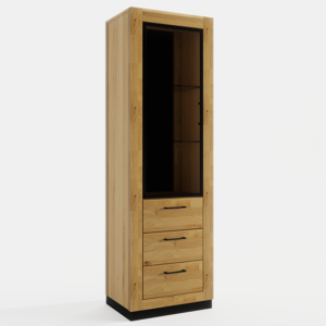 Tammi-puusta vitriinikaappi NEOMI 05