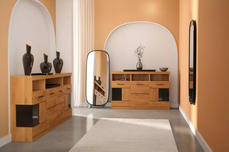 Tammi puusta valmistettu lipasto RARO 20