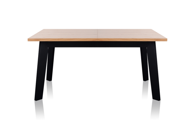 Laajennettava ruokapöytä AFRO mustilla jaloilla