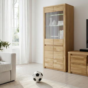 Tamminen vitriinikaappi BRUNO 72 lasiovella