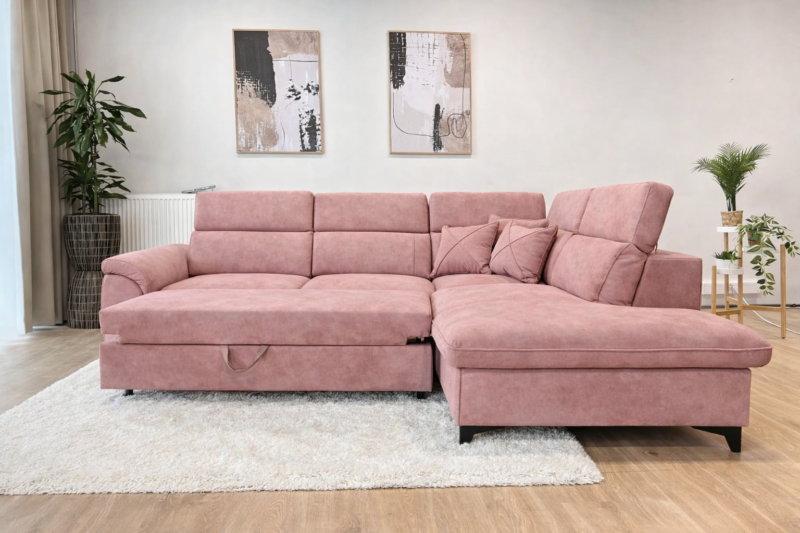 Sohvasänky Montana vaaleanpunainen - Oikea, muu väri