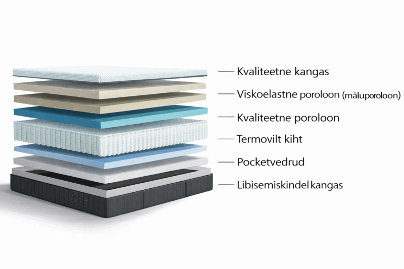 Kontinentaalisänky Comfort Pad - 120x200