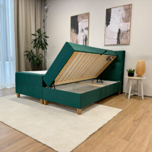 Mannervoide Melinda säilytyslaatikolla - 90x200, Tummanvihreä