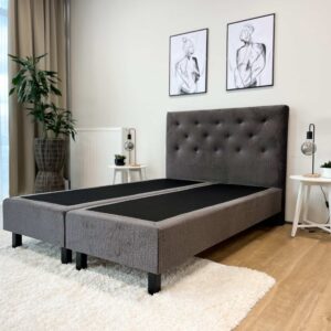 Kontinentaalisänky Melinda Basic - 90x200, Harmaa