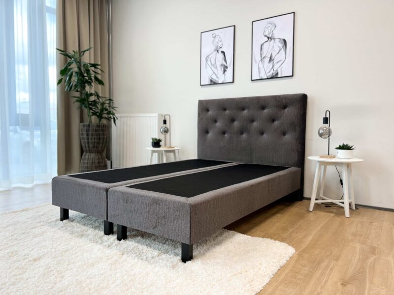 Kontinentaalisänky Melinda Basic - 90x200, Harmaa