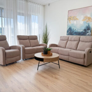 Recliner-sohvasarja Espoo 3-2-1 - Beige