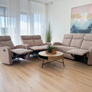 Recliner-sohvasarja Espoo 3-2-1 - Beige