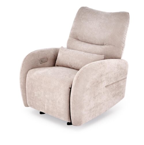 SAXON sähköinen rauhoittava tuoli keinutukella, beige