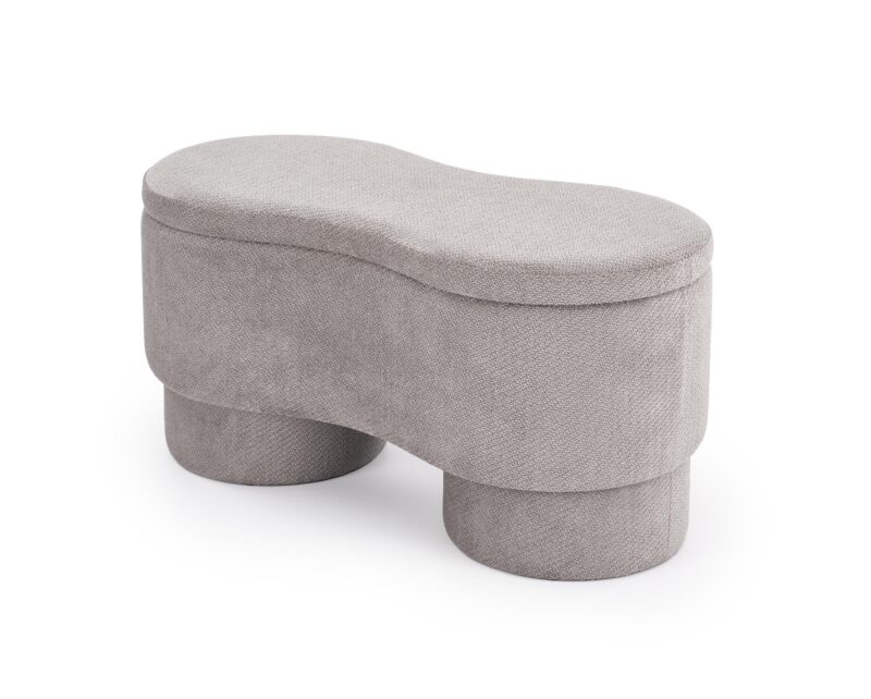 VIVA vaaleanpunainen laatikollinen, harmaa