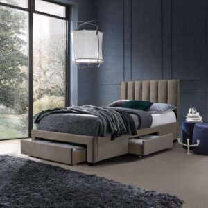 GRACE 120 sänky laatikoilla, väri: beige