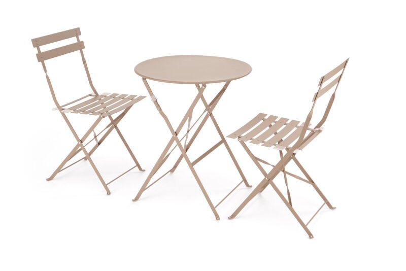 5905248140387_1 LIVORNO aia komplekt (laud+2 tooli), kaputsiinotoon