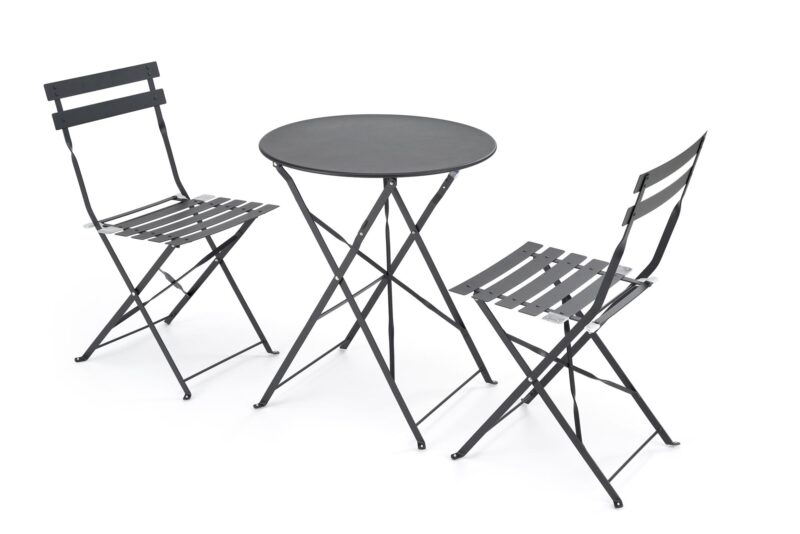 5905248140394_1 LIVORNO aiakomplekt (pöytä + 2 nojatuolia), musta