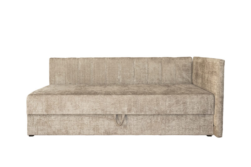 5905248143463_1 RICKY 90 -vuode, jossa on vuodevaatteet, säilytyskontti ja sisäänrakennettu patja, beige
