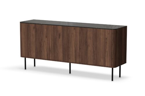 SOLANO KM-1 lipasto pähkinäpuu / musta marmori