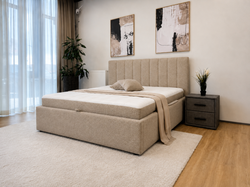 Kontinentaalisänky Visco Lux Harmaa 200x200